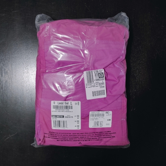 Lands End Girls Squall Waterproof Insulated Snow Pants Ski Pink sizes 8 Slim 12 - Picture 9 of 9